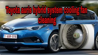 toyota auris hybrid battery cooling fan cleaning [upl. by Sucy]