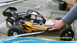 Starting your 15 2 Stroke Gas RC Car [upl. by Aisatsan]