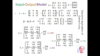 Leontief Input Output Model or InputOutput Analysis [upl. by Onurb936]