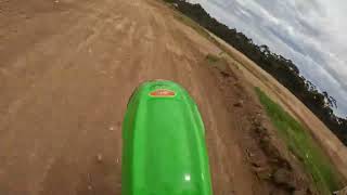 GoPro Mini Master race at Macarthur motorcycle club Race 2 110 Mod class [upl. by Atsed]