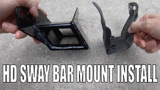 Miata HD Sway Bar Mount Install amp Cutting Front Support [upl. by Lavinia]