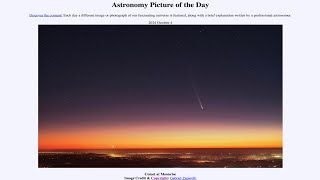 2024 October 04  Comet at Moonrise [upl. by Akeryt]