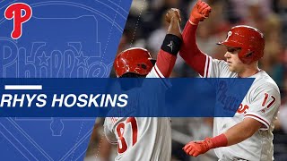 Hoskins sets record with 18 homers in first 34 games [upl. by Eadnus]