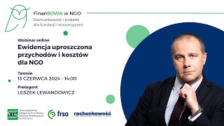 Ewidencja uproszczona przychodów i kosztów dla NGO [upl. by Doownyl146]