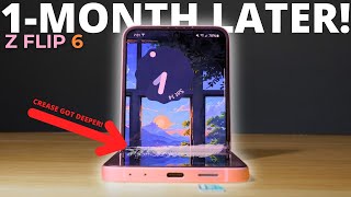 Z FLIP 6 1 MONTH LATER LONG TERM FULL REVIEW [upl. by Elenaj]