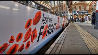 Greater Anglia launches Lest we forget poppy train livery dedicated to fallen veterans [upl. by Chandal]