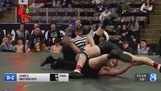 Feb 23 2024 MHSAA wrestling highlights [upl. by Nnahgem]