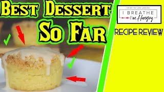 Keto Lemon Sour Cream Muffins  Dessert Recipe Review  Recipe by I Breathe Im Hungry [upl. by Lewanna453]