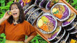 How to Make Epic Kimbap Recipe with Lots of Fillings [upl. by Siegfried]