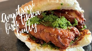 Amritsari Fish Tikka Butty  Indian Inspired Recipe  Easy Lunch Recipe  The Travelling Tikki [upl. by Femi]