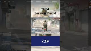 New 2024 Service medal cs2 Happy new year cs2 cs2clips cs2funnymoments 2024 happynewyear [upl. by Atiuqcir]