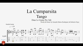 La Cumparsita  Guitar Tabs [upl. by Frolick]