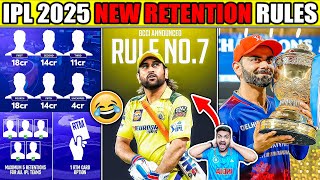 DHONI IPL 2025 CONFIRMED 😍 IPL RETENTION RULES 2025 EXPLAINED [upl. by Lindsley]