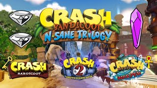 Crash Bandicoot N Sane Trilogy  Full Game  All Gems  311 [upl. by Pell]