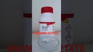 ammoniumacetate ammonium acetate chemicalchemicals lab laboratary chemistrylab [upl. by Nilya]