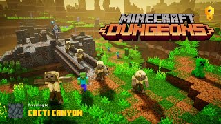 Minecraft Dungeons  Cacti Canyon Gameplay [upl. by Elrebmik]