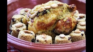 FR Poulet Farci au Couscous  Couscous Stuffed Chicken CookingWithAlia  Episode 612 [upl. by Zelig]