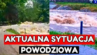 Sytuacja powodziowa w Polsce Stany alarmowe przekroczone [upl. by Russel]