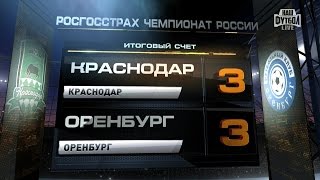 Highlights FC Krasnodar vs FC Orenburg 33  RPL 201617 [upl. by Arreyt]