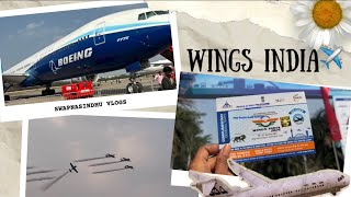 Wings India 2024 vlog  amazing airshow at Begumpet airport ✈️✈️✈️ [upl. by Esyak339]