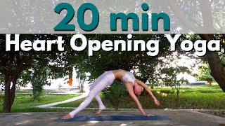 20 MIN HEART OPENING YOGA  Relieve Stress amp Anxiety [upl. by Malsi]