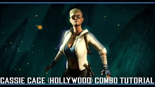 Mortal Kombat X Кэсси Кейдж ГОЛЛИВУД ТуториалCassie Cage HOLLYWOOD Combo Tutorial [upl. by Awuhsoj762]