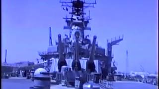 Battleship New Jersey pier side Long beach Ca 1990 part 1 [upl. by Edya769]