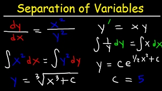 Separable differential equations introduction  First order differential equations  Khan Academy [upl. by Nnaytsirk]