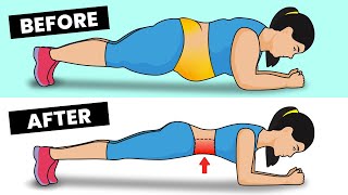 THIS HAPPENS To Your Body When You Plank for 6 Minutes Every Day Stomach Fat Loss Workout at Home [upl. by Alodi636]