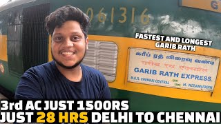 Garib Rath Train journey part 1  India’s Most Premium Garib Rath  Best Train Delhi to Chennai [upl. by Ha]