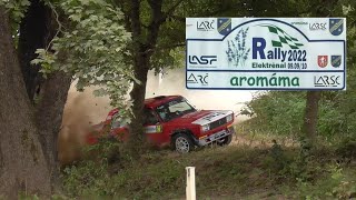 Rally Elektrenai by Aromama 2022 Big Crash Many Mistakes Action Max Attack [upl. by Ojytteb]