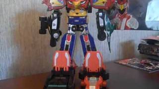 Review RPM Megazord Set Part 1 Power Rangers RPM [upl. by Okihsoy]