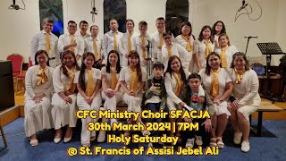 30th March 2024  Holy Saturday  7PM Service  ST FRANCIS OF ASSISI CHURCH JEBEL ALI  Entrance [upl. by Aslehc]