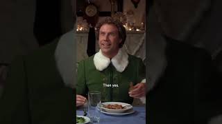 ELF  WE ELVES STICK TO THE FOUR MAIN FOOD GROUPS Buddy puts syrup in his spaghetti [upl. by Bonne]