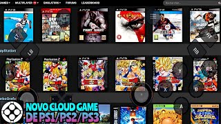 NOVO CLOUD GAME PARA PC RODANDO NO CELULAR JOGUE PS1PS2PS3PSPWIIGAMECUBNO ANDROID romstation [upl. by Cheke]