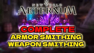 FASTEST Armor Smithing guide  New World Aeternum  New World Gathering Guide [upl. by Steel29]