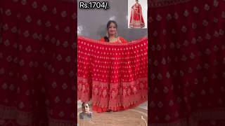 Meesho lehenga stylefashion unboxingsastesuder 👍😘👗😲😲 [upl. by Hayimas662]