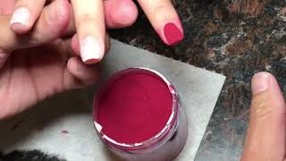 Watching my brother do Opi “Malaga wine” powder dip [upl. by Pentheas]