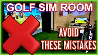 GOLF SIMULATOR BUILD MISTAKES AND IMPROVED SET UP SKYTRAK [upl. by Welford]