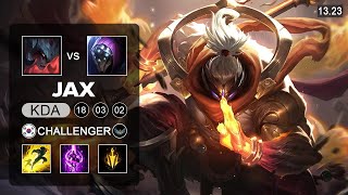 Jax vs Aatrox Top  KR Challenger  Patch 1323 Season 13 [upl. by Kuhlman]