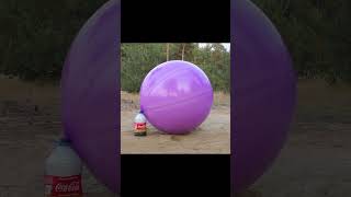 XXL CocaCola vs Balloon of Mentos TestX XXLCola Mentos experiment [upl. by Wilkey908]