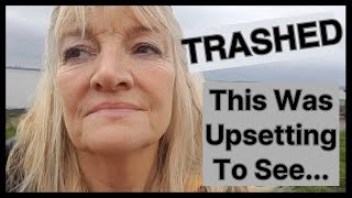 TRASHEDThis Was Upsetting To See vanlife fulltimevanlife vanlifetravels trashedvan [upl. by Auoz]