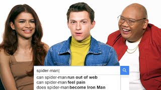 Tom Holland Zendaya amp Jacob Batalon Answer the Webs Most Searched Questions  WIRED [upl. by Kingsly]