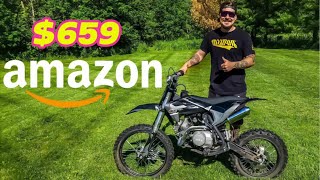 Testing Amazons CHEAPEST 125cc Dirt Bike  Is it Junk [upl. by Kyre684]