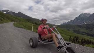 Mountain Carts Grindelwald Switzerland [upl. by Enyahs754]