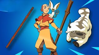 Fortnite X Avatar The Last Airbender Elements Pass Trailer Is With AANG SKIN And APPA SKY BISON [upl. by Compton]