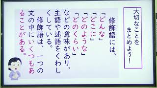 授業「修飾語をもっと知ろう」｜国語｜小３・小４｜群馬県 [upl. by Norse513]