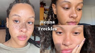 how to achieve perfect henna freckles every time [upl. by Eatnuahc27]