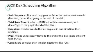 Look Disk Scheduling Algorithm explained briefly [upl. by Oedama202]