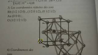 Cristallochimie Etude structurale de loxyde RbxAuyOz SMC S4 12 [upl. by Ambrosane927]